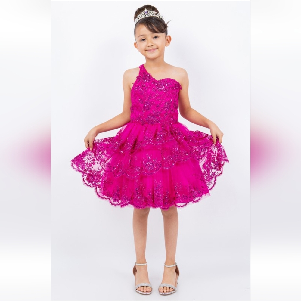ONE SHOULDER SEQUIN PARTY DRESS